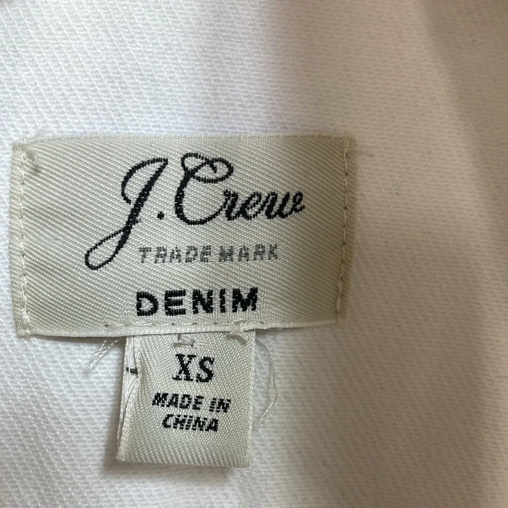 🦜 J.Crew, white denim, jean jacket